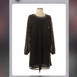 Ruche size small cute black dress‎